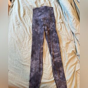 Tie dye Lulu Lemon 27” align leggings